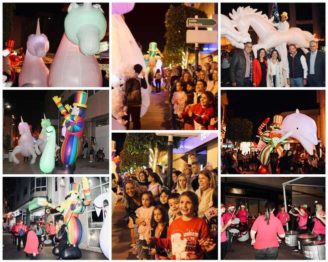 Collage de fotos del pasacalles/TA.